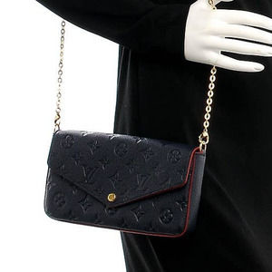 💎✨RARE✨💎 LV Felicie Pochette 2 Way Bag Mono-Empreinte Navy Blue
